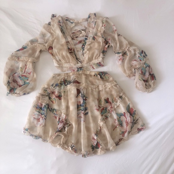 COPY - NWT Zida Floral Ruffle Tiered Cutout Dress… - Picture 8 of 9